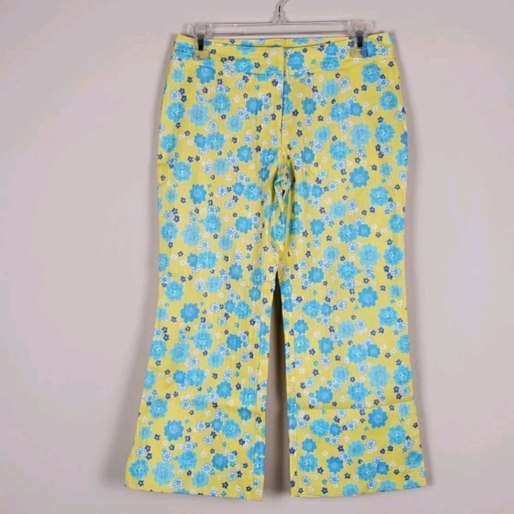 Lilly Pulitzer Cuba Libre Floral Lion Capri Pabts Size 2